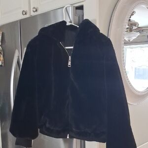 Guess Womens Black Bomber Jacket